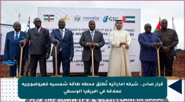 قرار صادر.. شركة إماراتية تُطلق محطة طاقة شمسية كهروضوئية عملاقة في أفريقيا الوسطى